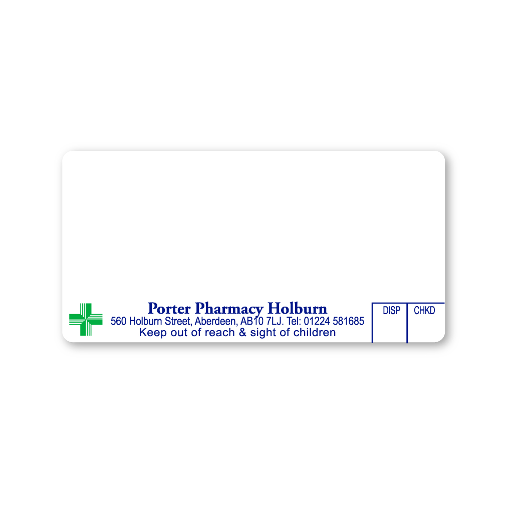 Andy Porter - Holborn Pharmacy Labels