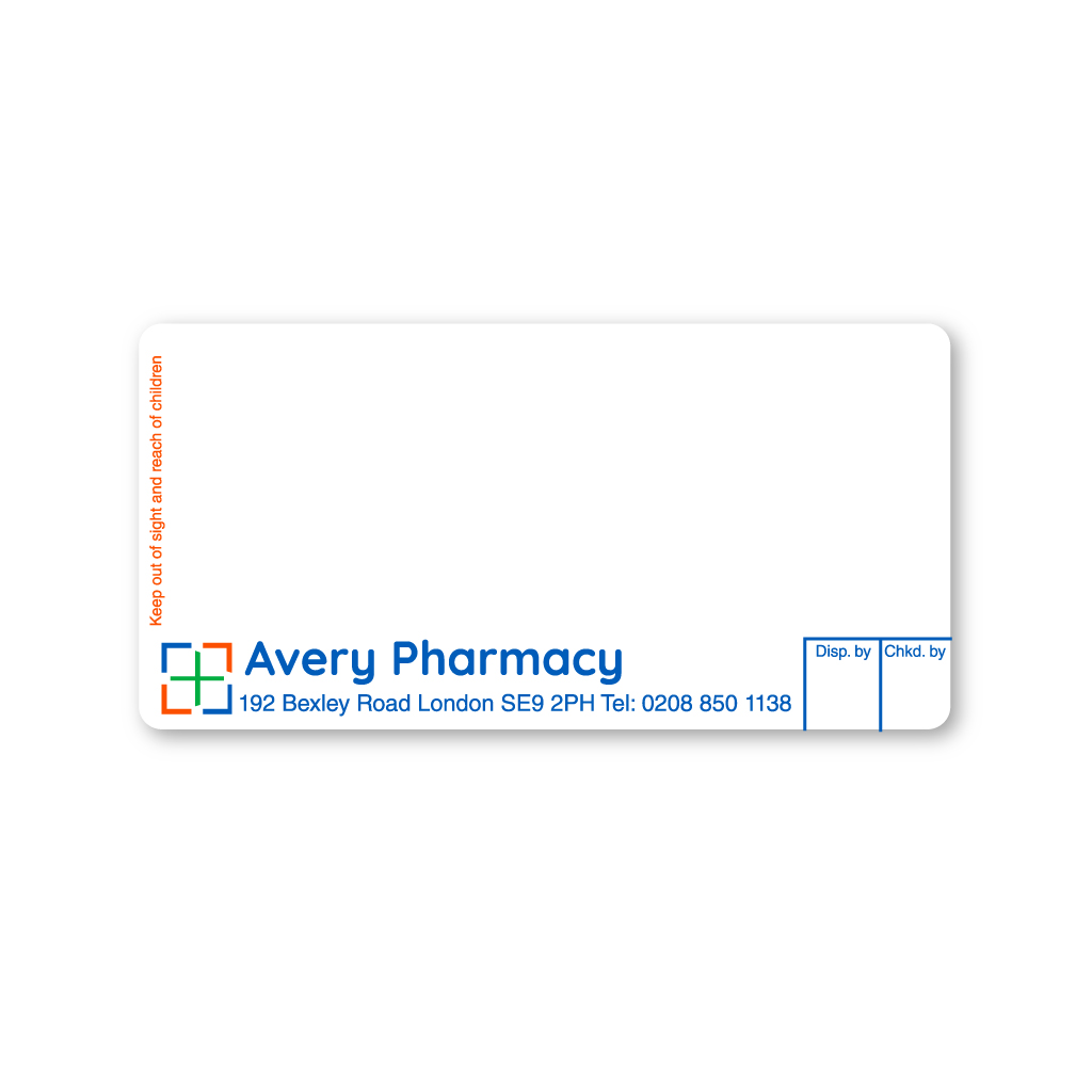 Avery Pharmacy Labels