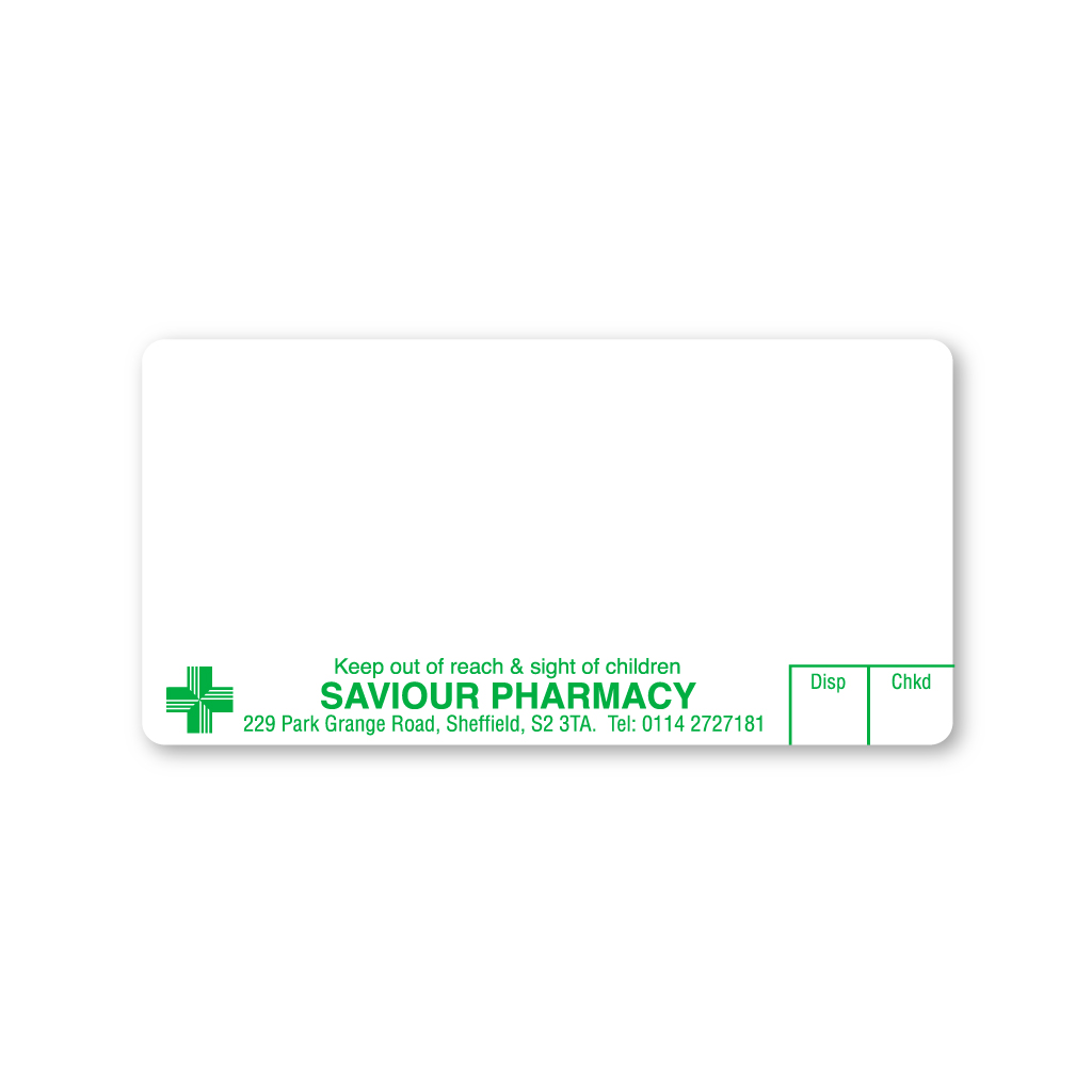 Saviour Pharmacy Labels