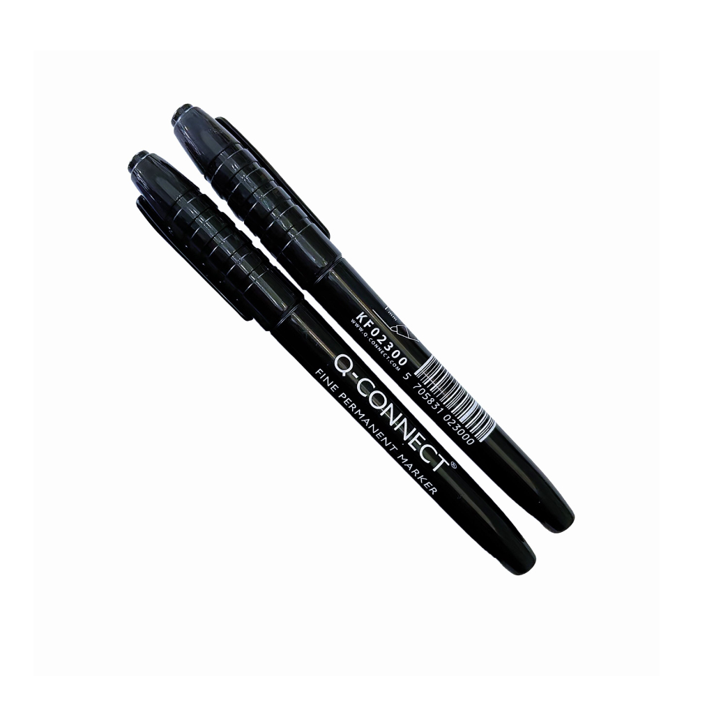 [KF02300] Q Connect Fine Perm Markers Black