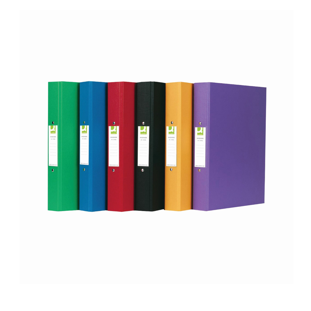 [KF71446] A4 Q Connect Binder 25mm Assorted Colours Pack of 10