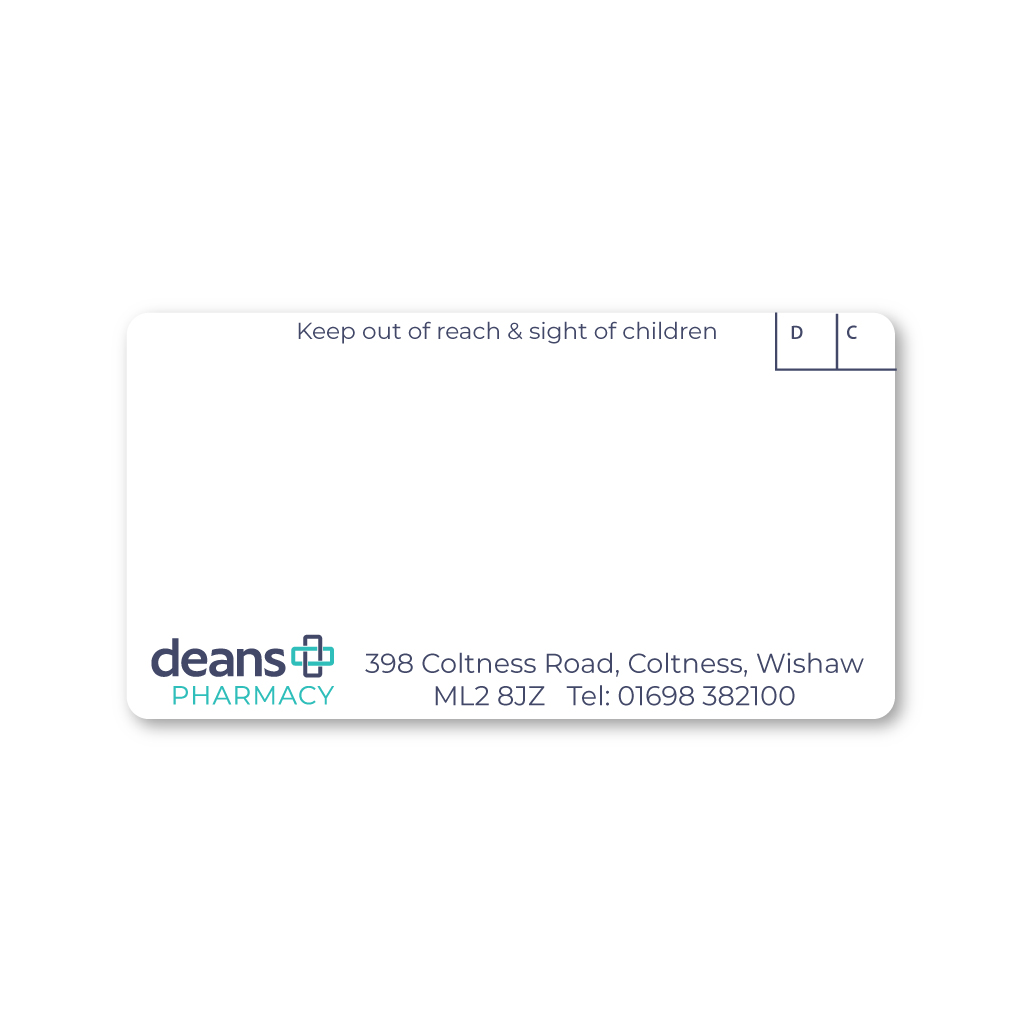 Deans Group (Coltness) Pharmacy Labels 