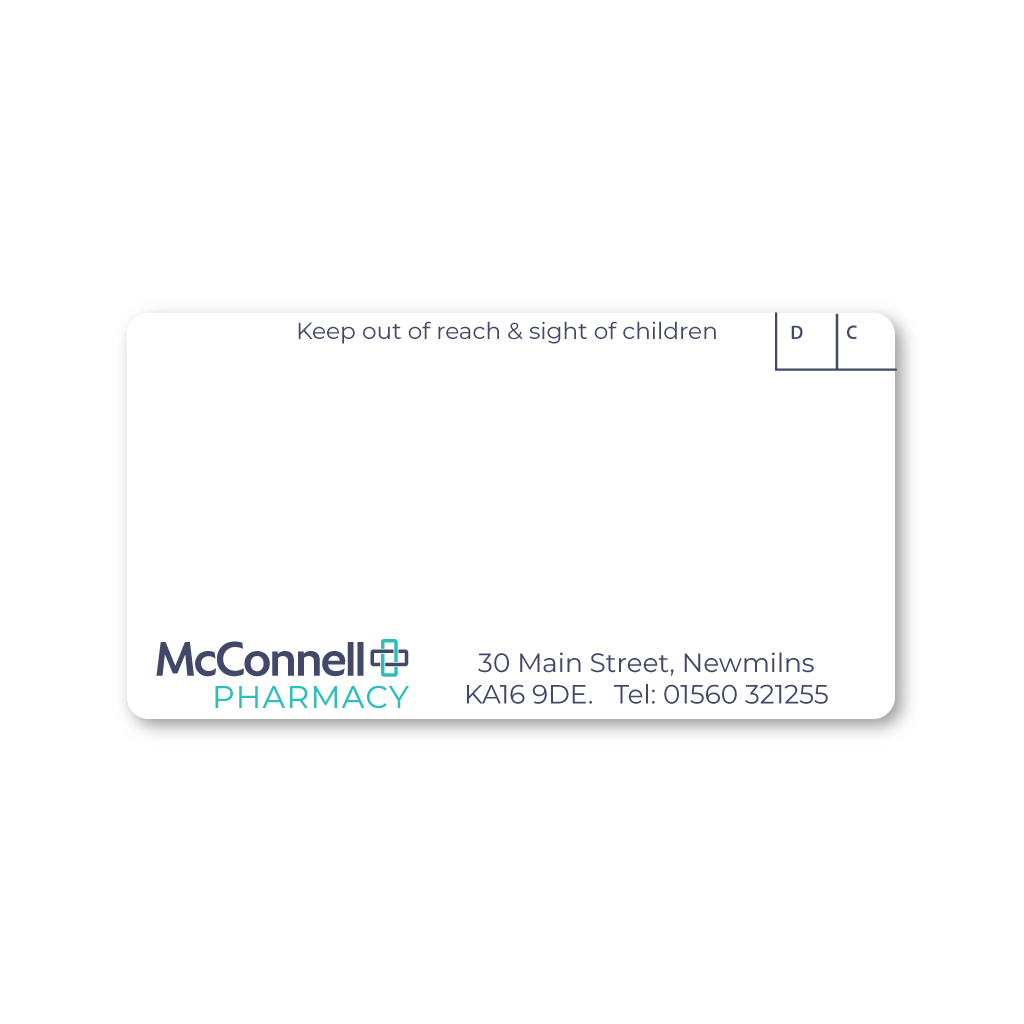 McConnell (Newmilns) Pharmacy Labels