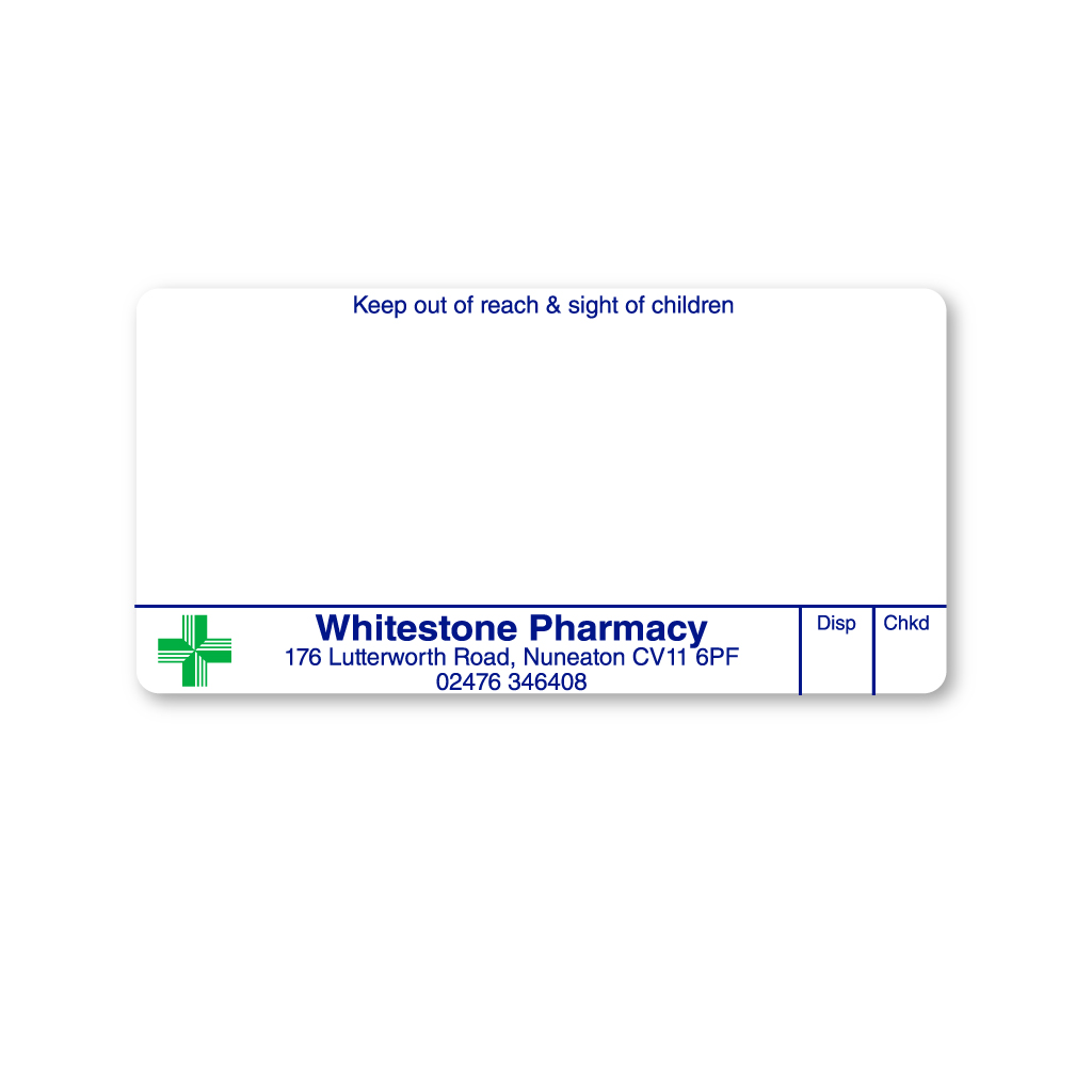 Whitestone Pharmacy Labels