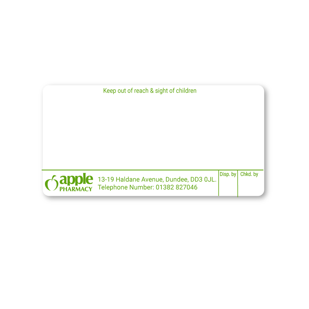Apple Pharmacy (Haldane) Labels