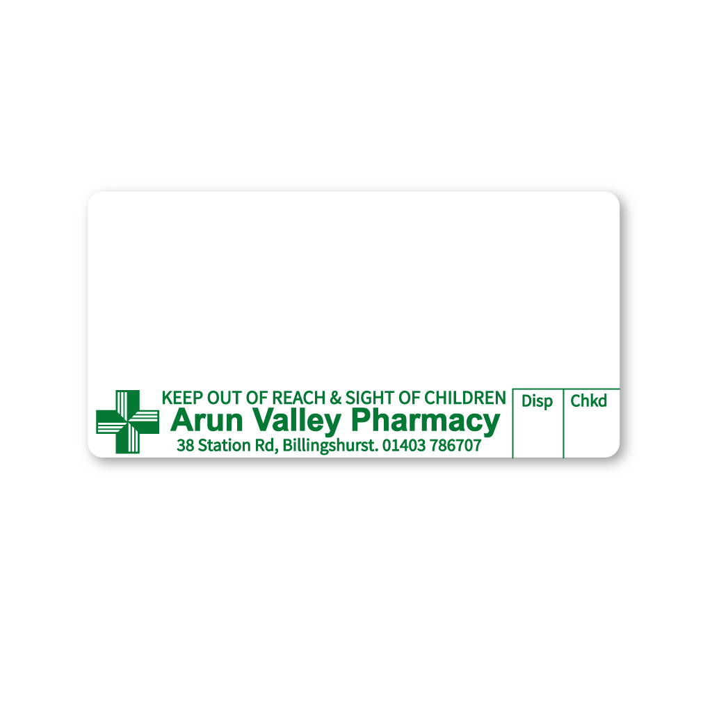 Arun Valley Pharmacy Labels