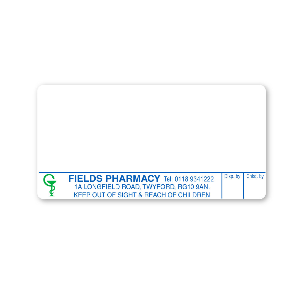 Fields Pharmacy Labels 