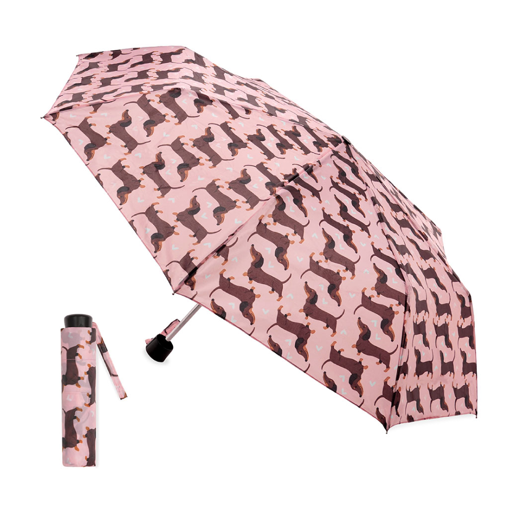 [UU0423] Sausage Dog Print Umbrella 