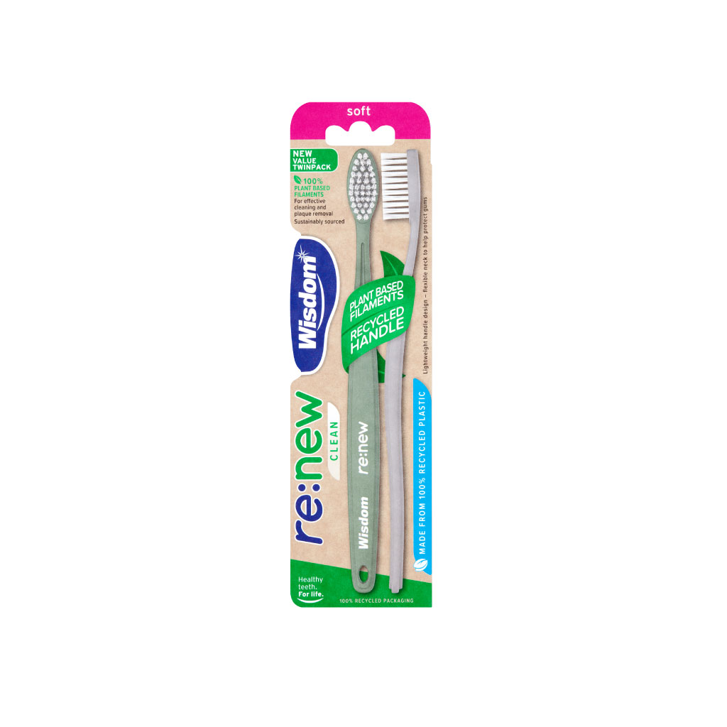 [2433SDA] Wisdom Clean Twin Toothbrush Soft