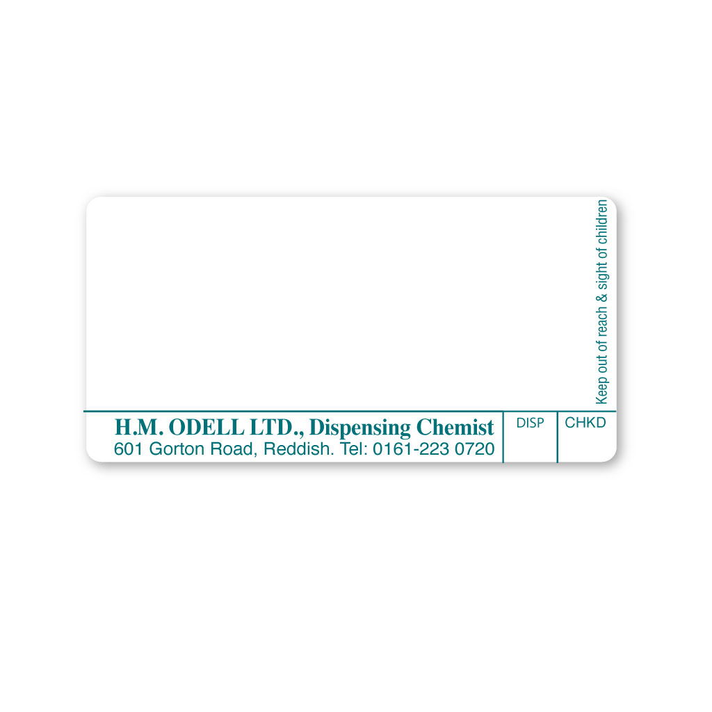 [EMT5007] H.M Odell Ltd Dispensing Chemist Labels