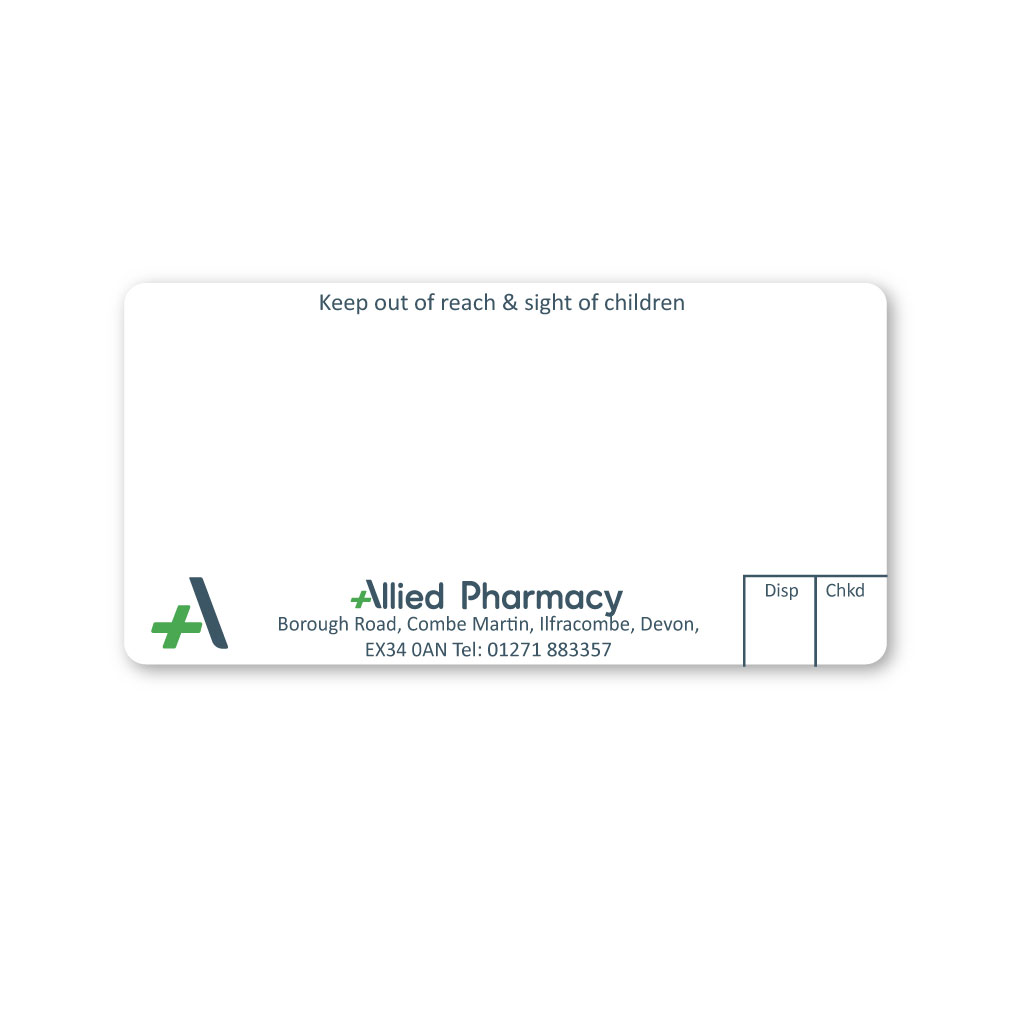 [EMT5018] Allied Combe Martin Pharmacy Labels 