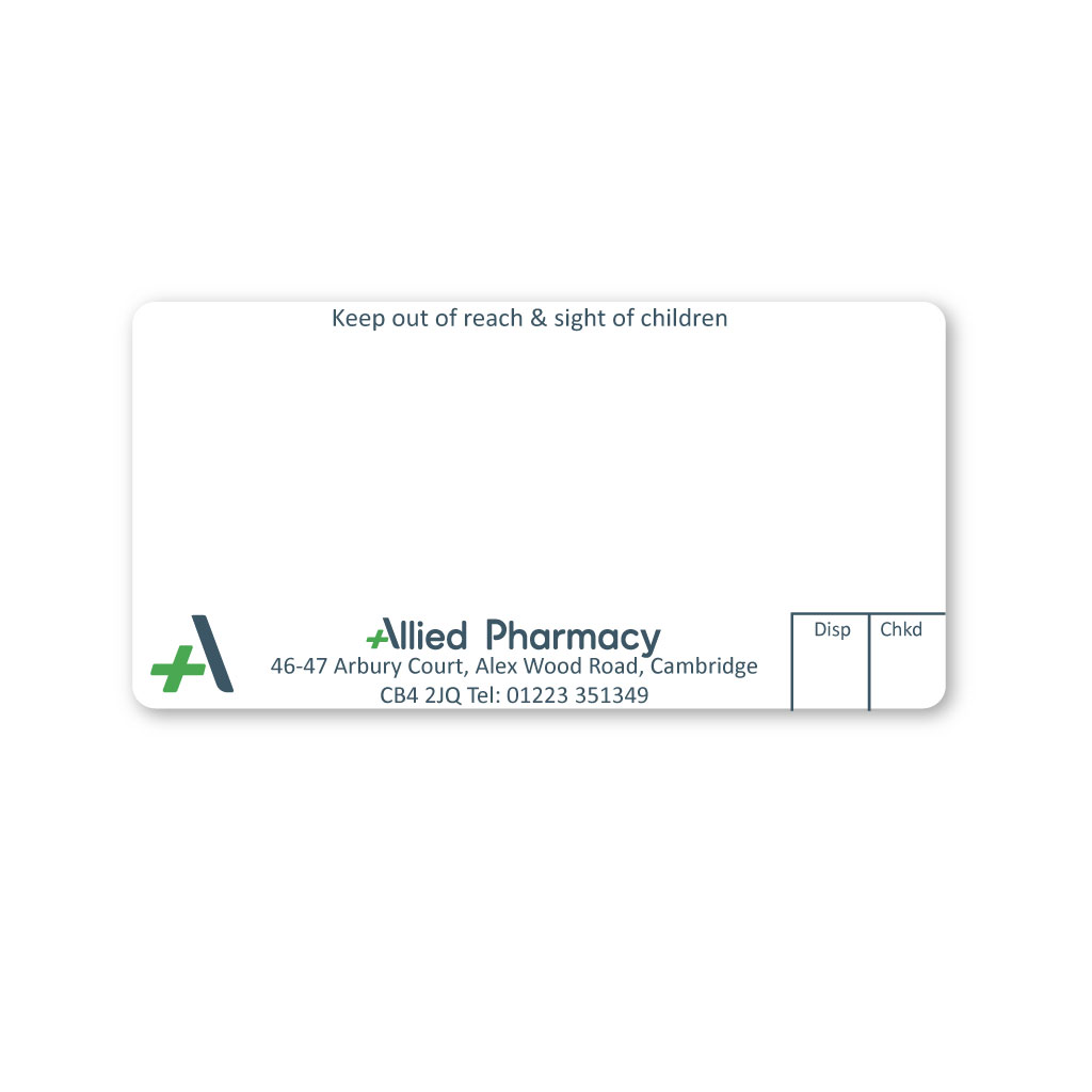 [EMT5039] Allied Arbury Court Pharmacy Labels  