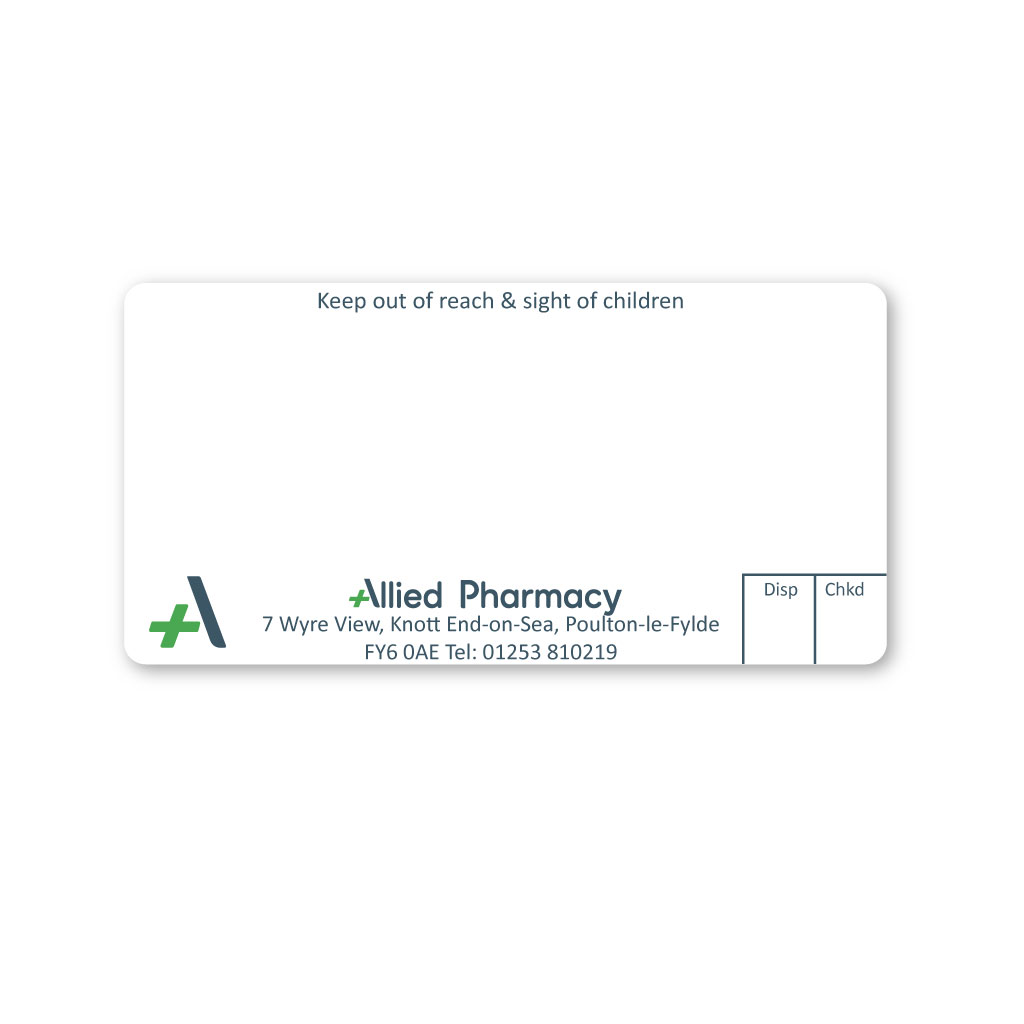 [EMT5059] Allied Knott End Pharmacy Labels