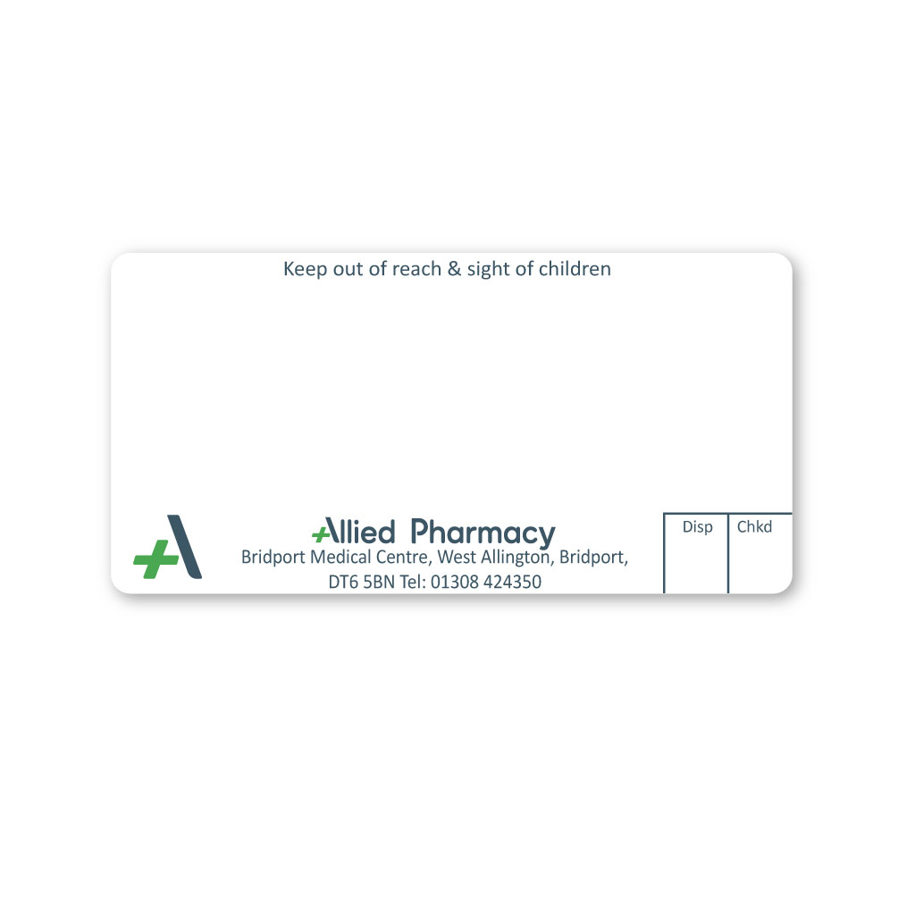 [EMT5066] Allied Bridport Pharmacy Labels 