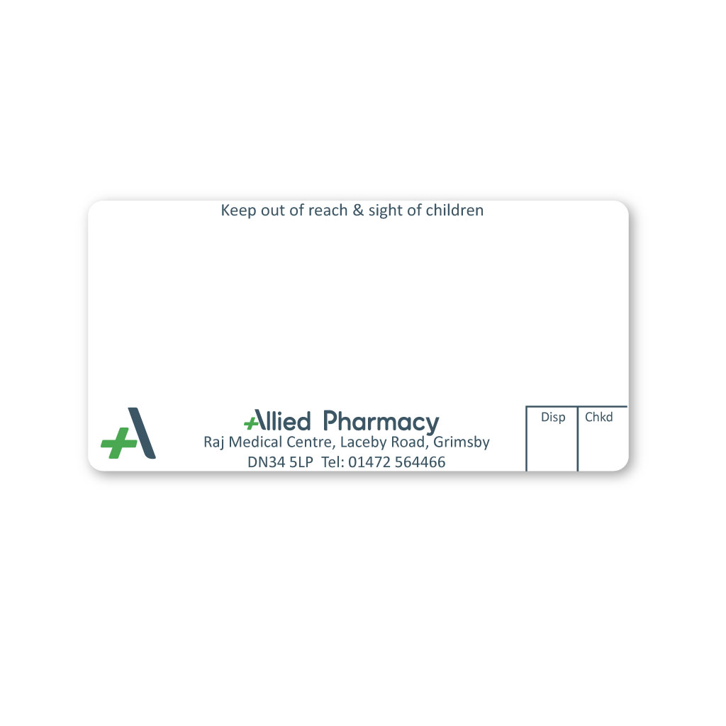 [EMT5071] Allied Laceby Road Pharmacy Labels