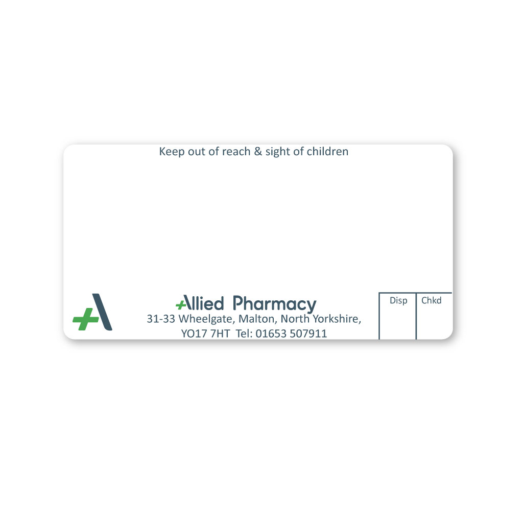 [EMT5075] Allied Malton Pharmacy Labels