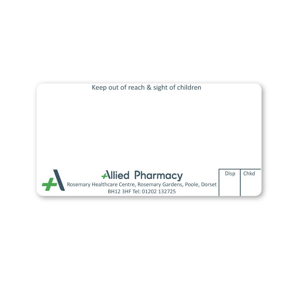 [EMT5078] Allied Rosemary Pharmacy Labels 