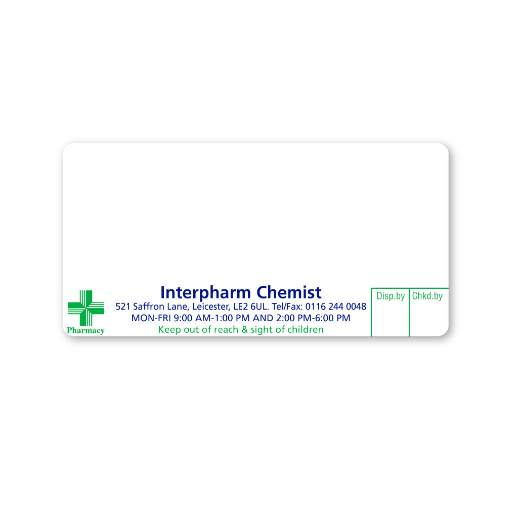 [EMT5086] Interpharm Chemist Pharmacy Labels