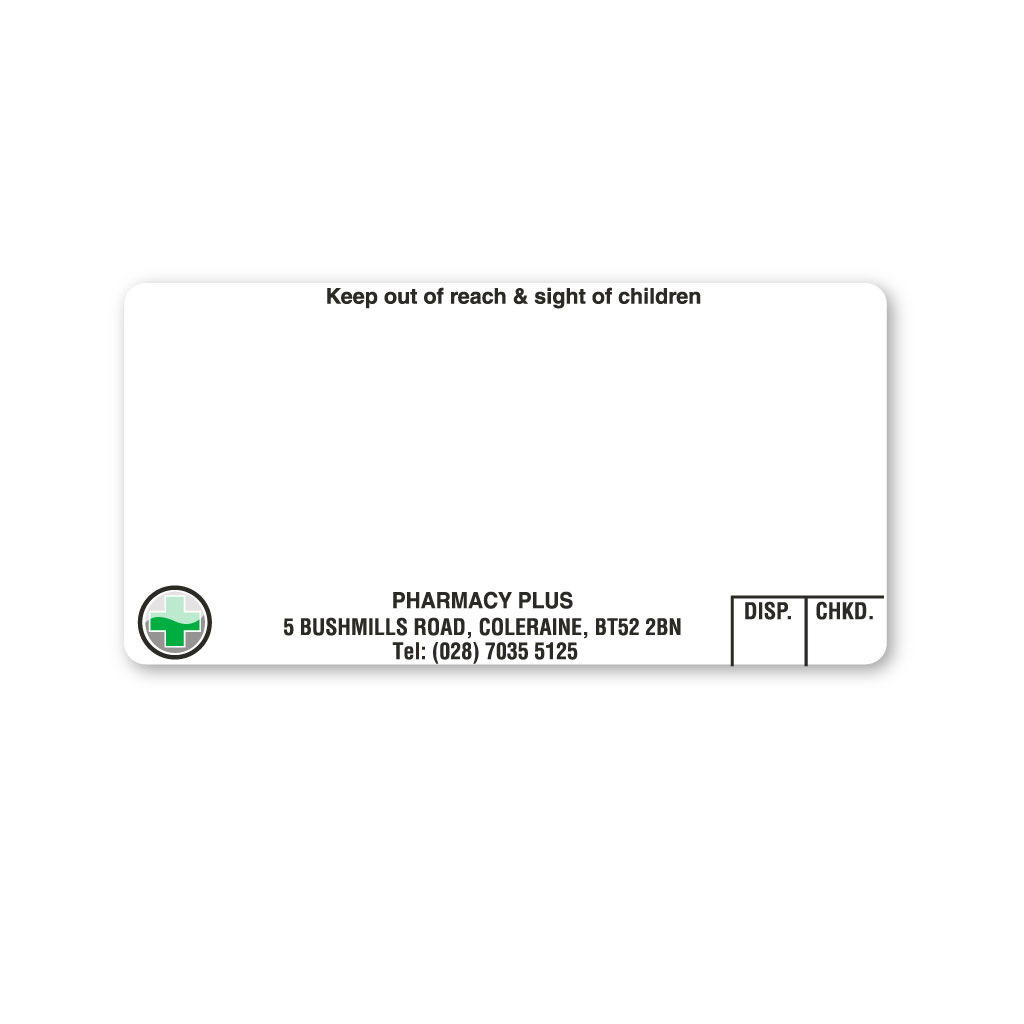 [EMT5088] Bushmills Pharmacy Labels 