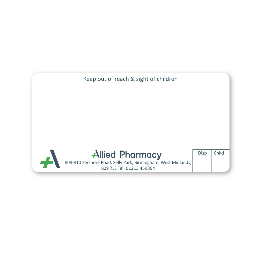 [EMT5191] Allied Pershore Road Pharmacy Labels 