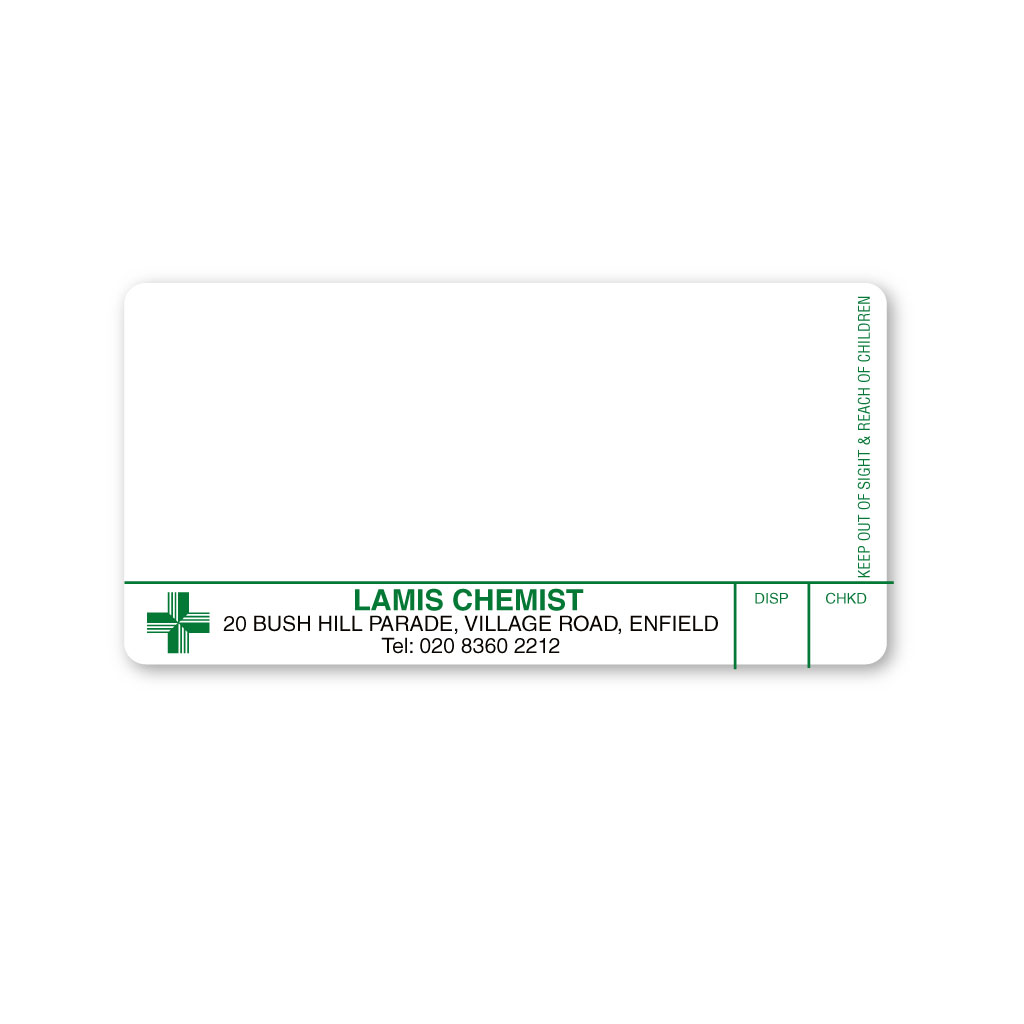 [EMT5220] Lamis Chemist Pharmacy Labels 