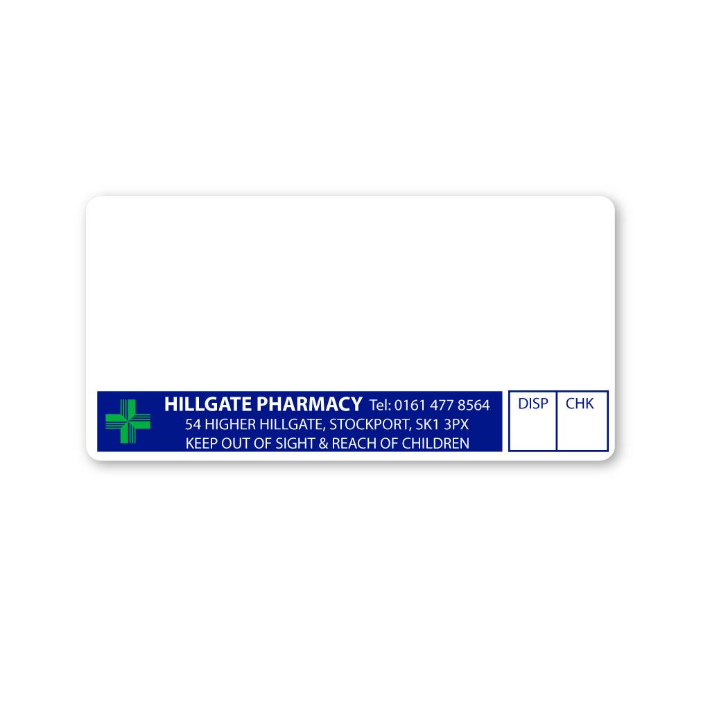 [EMT5229] Hillgate Pharmacy Labels