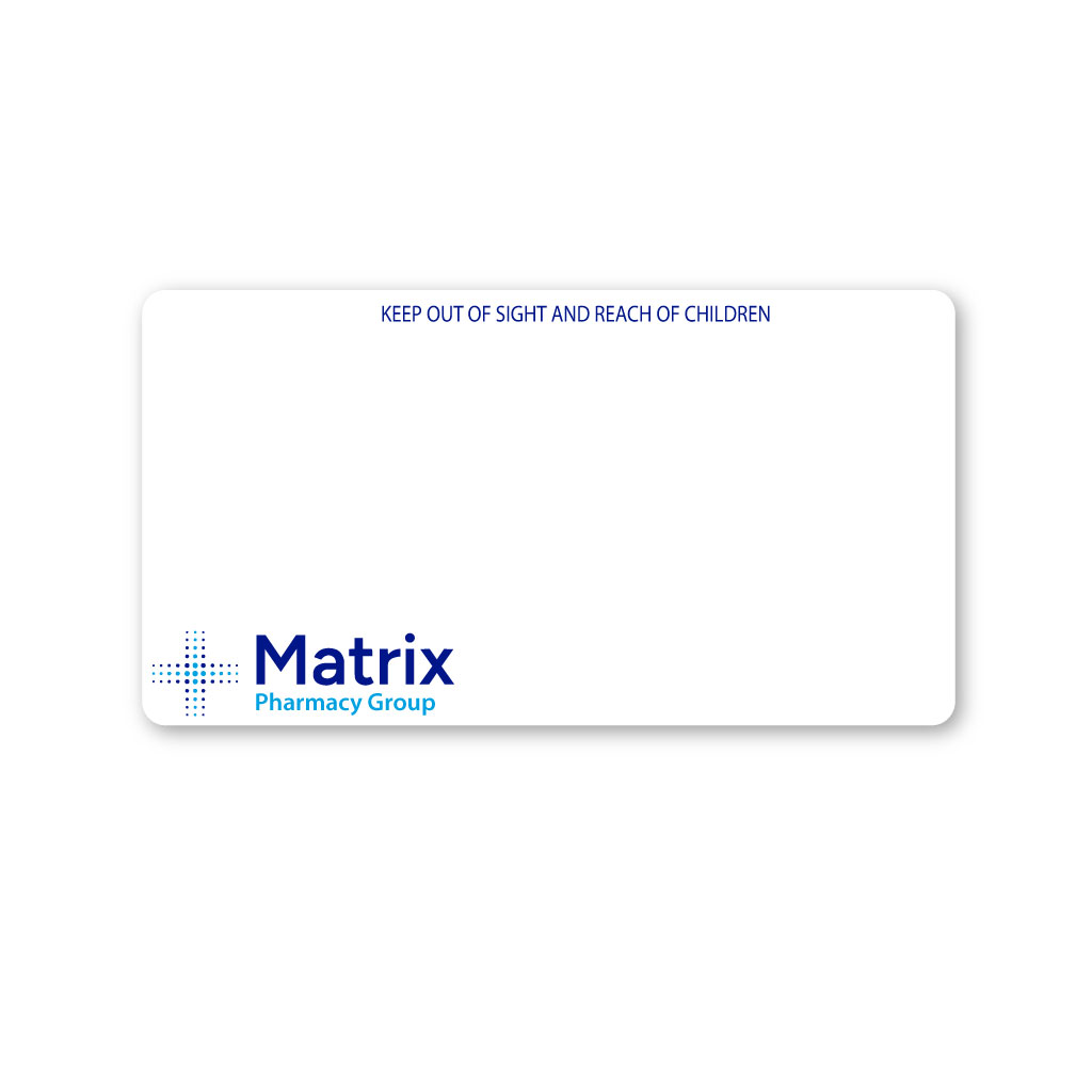 [EMT5233] Matrix Pharmacy Printed Labels 89x46mm 