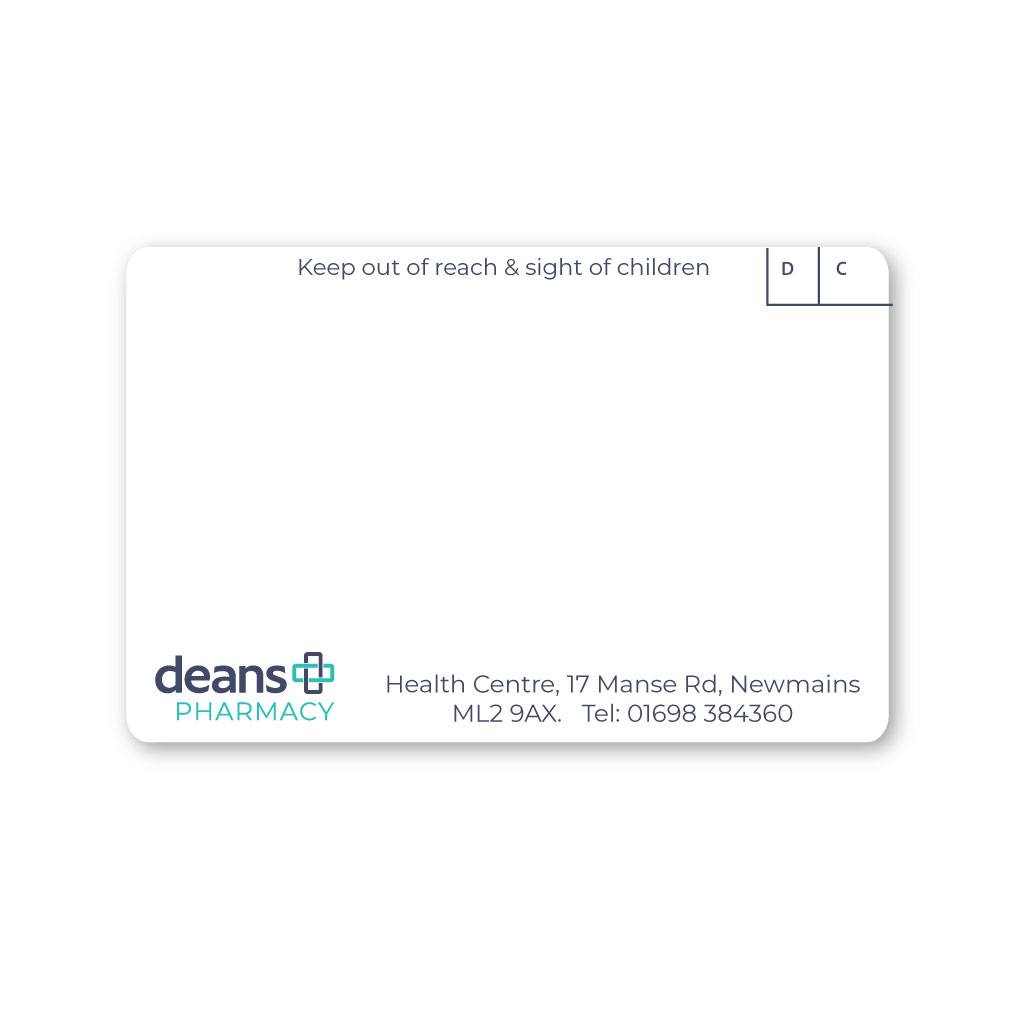 [EMT5246] Deans Group (Newmains Health Centre) Pharmacy Labels 70x45  