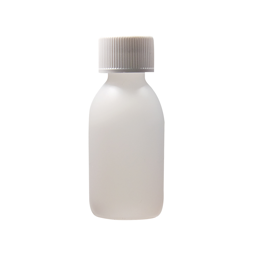 250ml Natural HDPE Capped Round Bottle