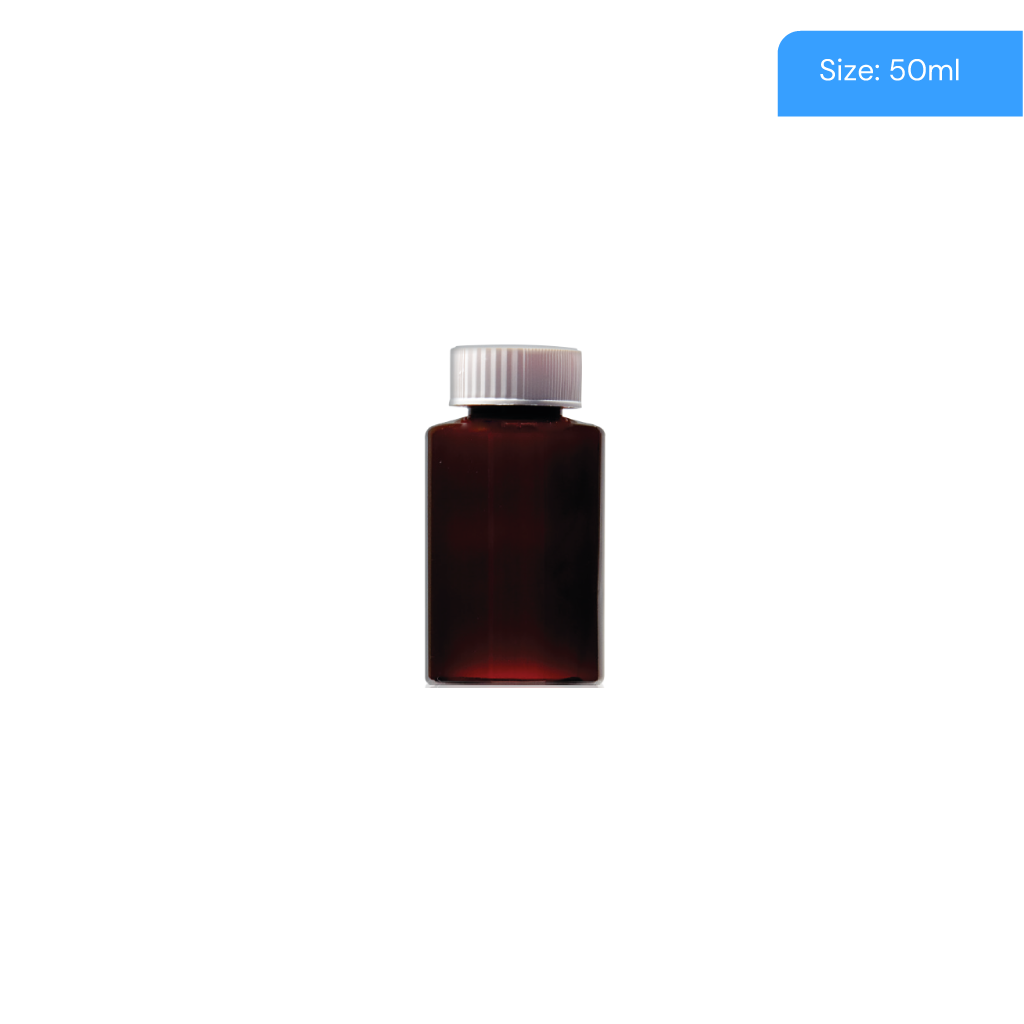 50ml Precapped PET Round Tablet Bottles