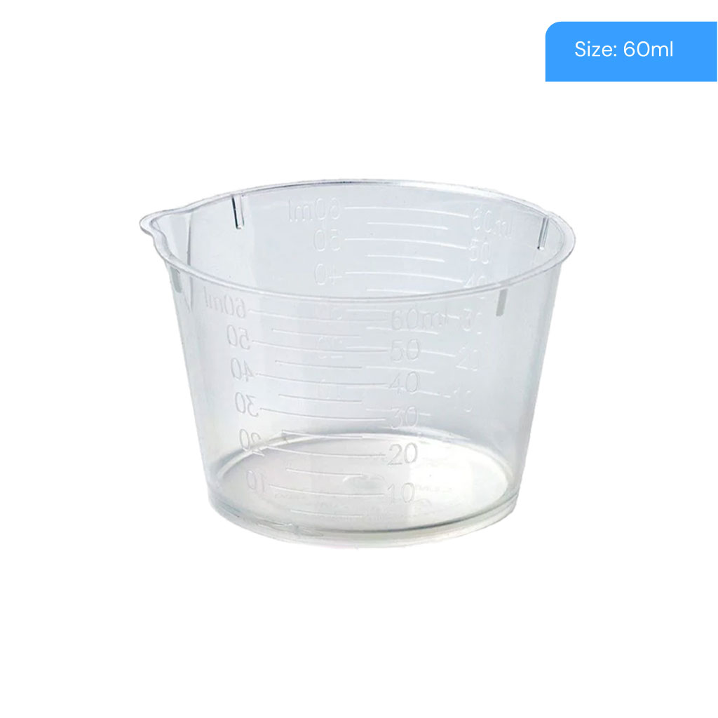 [F8620093] 60ml Graduated Medicine Cup