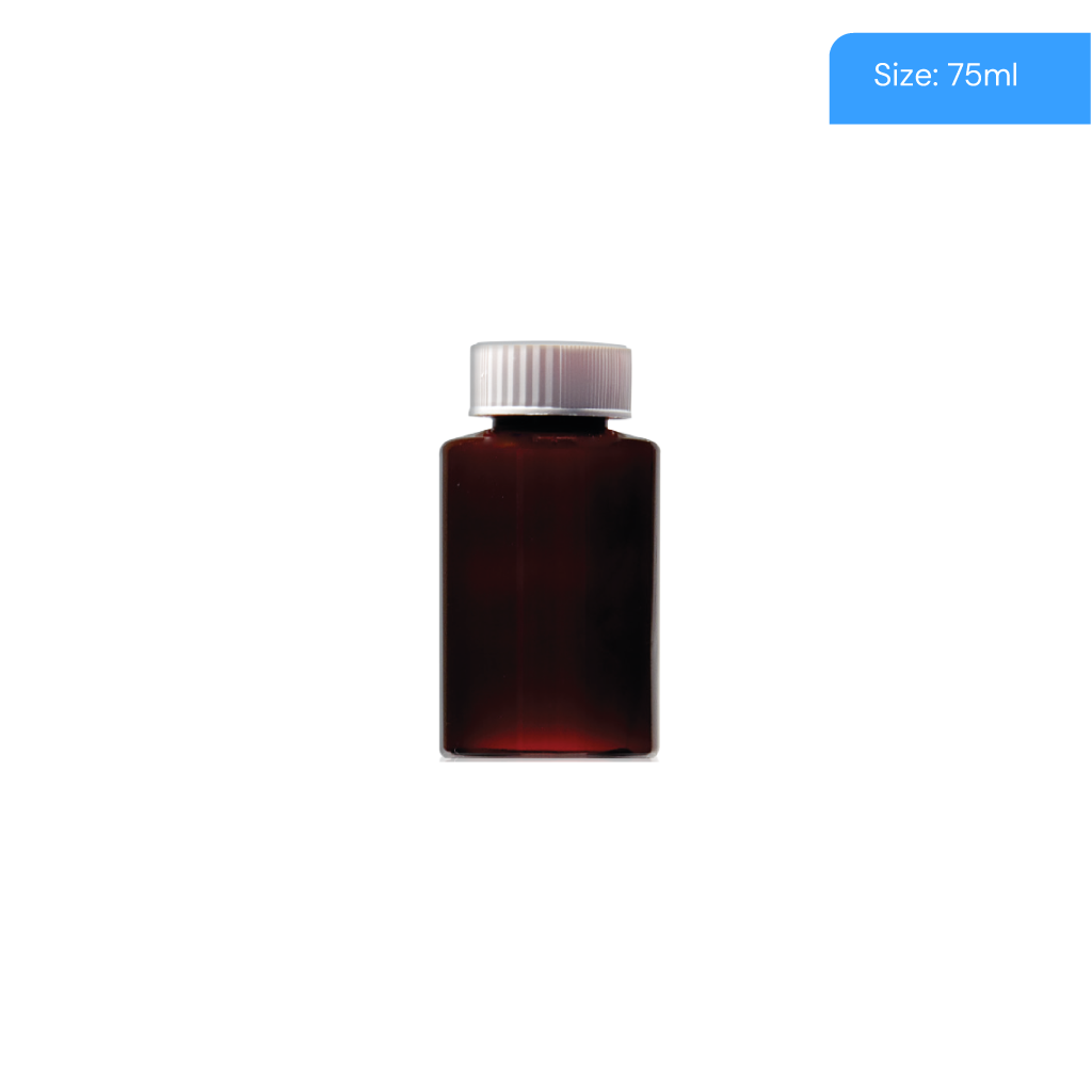 75ml Precapped PET Round Tablet Bottles