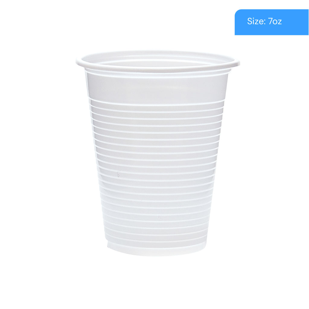 7oz (200ml) Plastic Cups Sleeve 