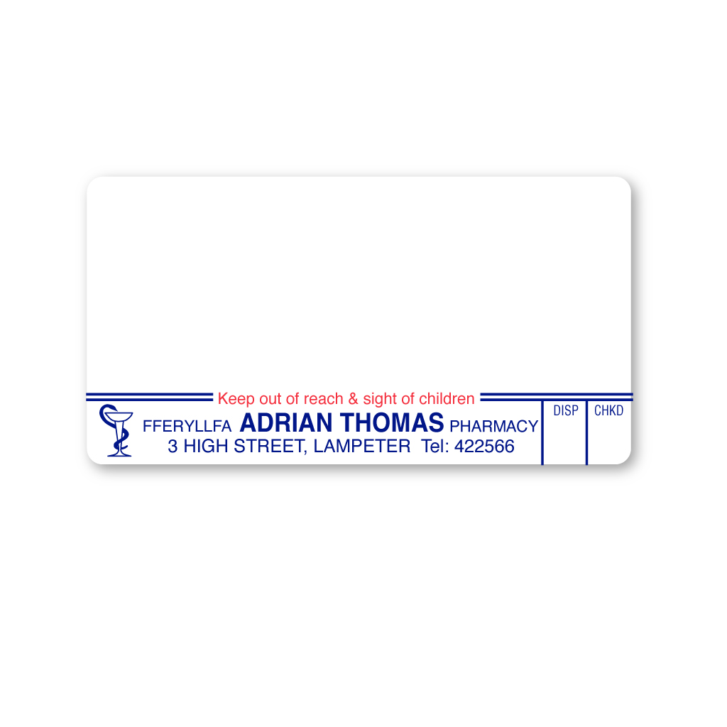 Adrian Thomas Pharmacy Labels 