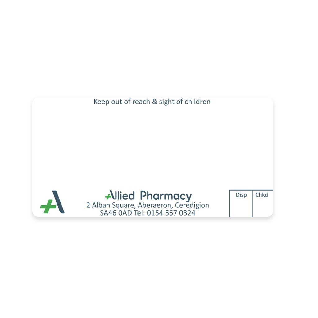 Allied Aberaeron Pharmacy Labels