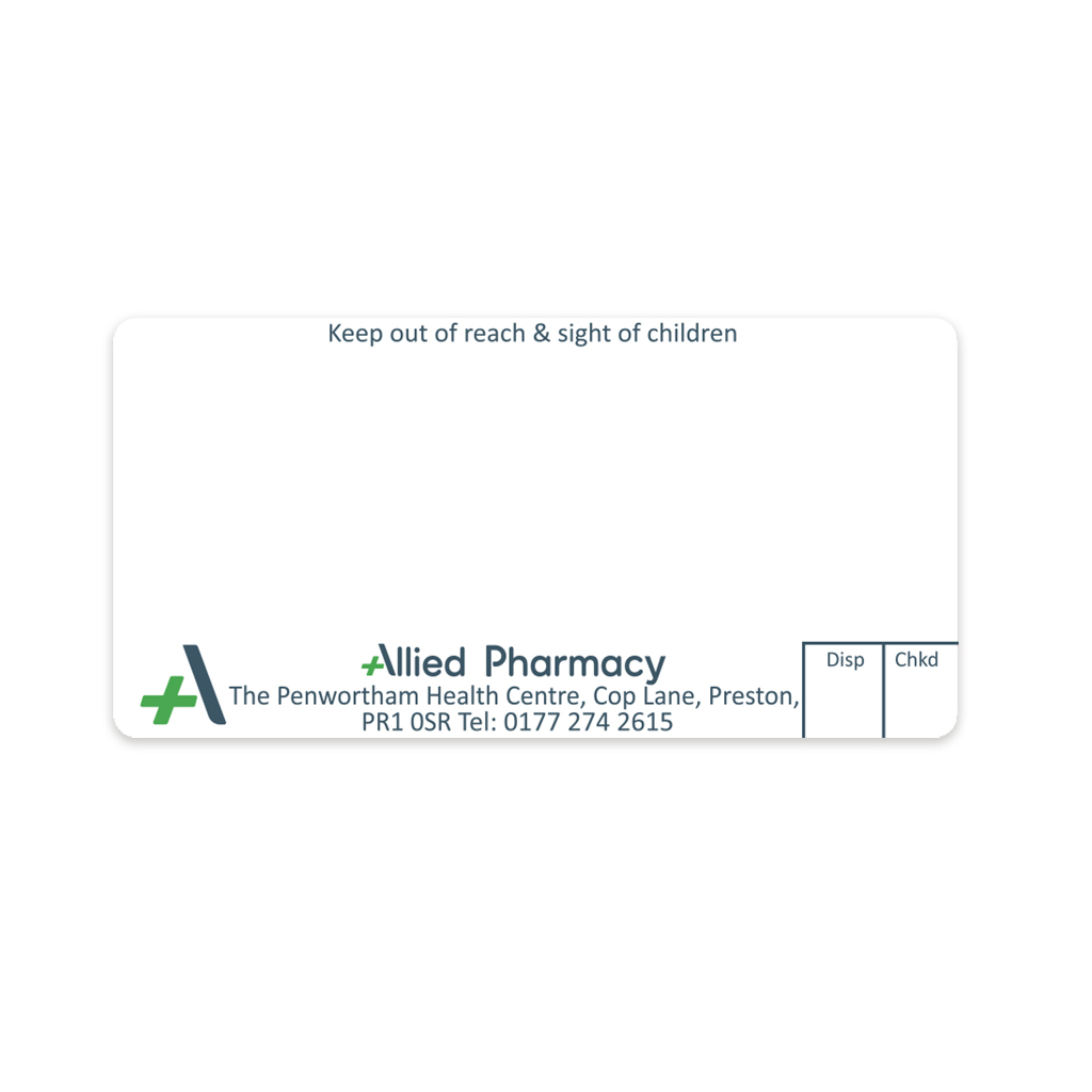 Allied Cop Lane Dispensing Labels