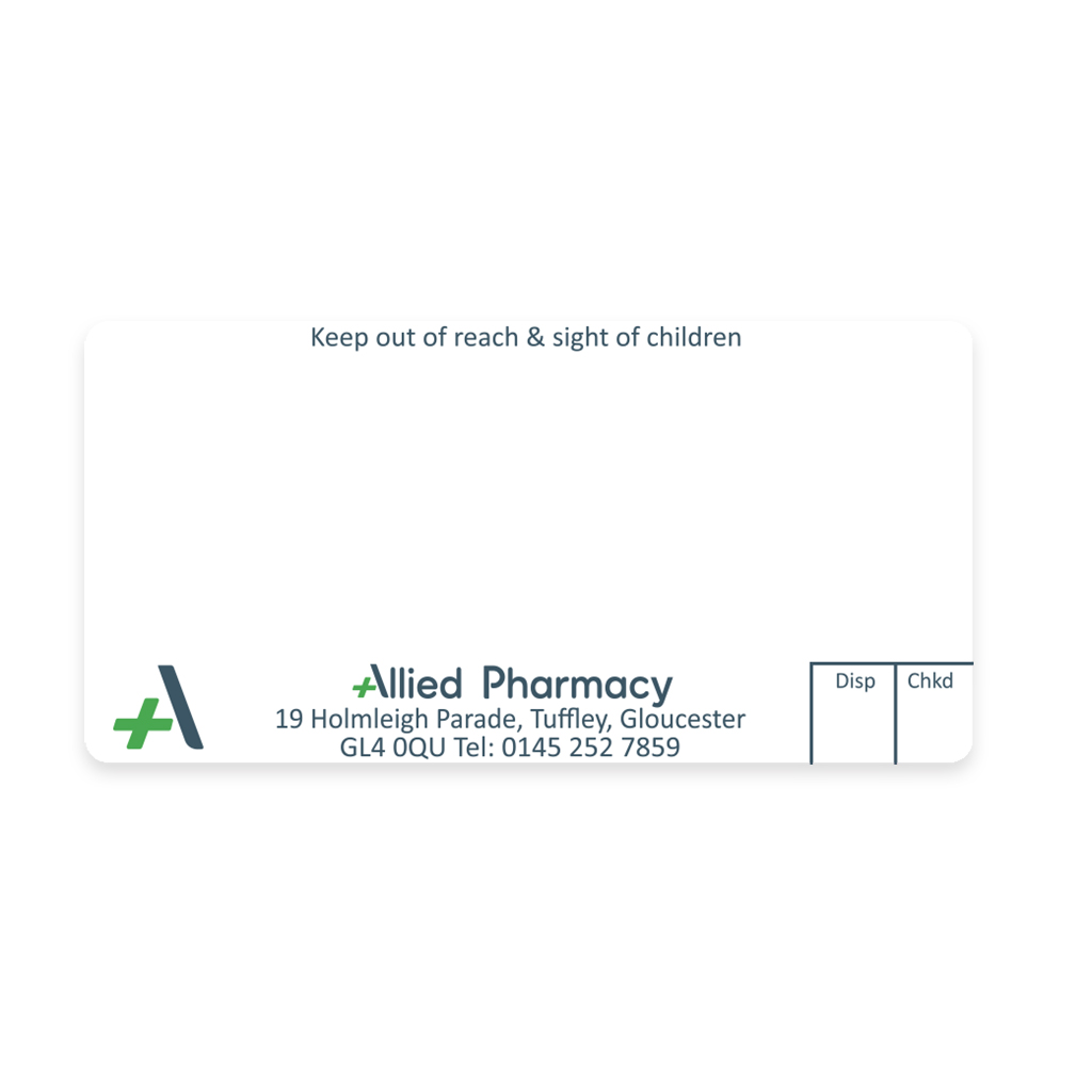 [AZEMT2927] Allied Homleigh Rd Pharmacy Labels