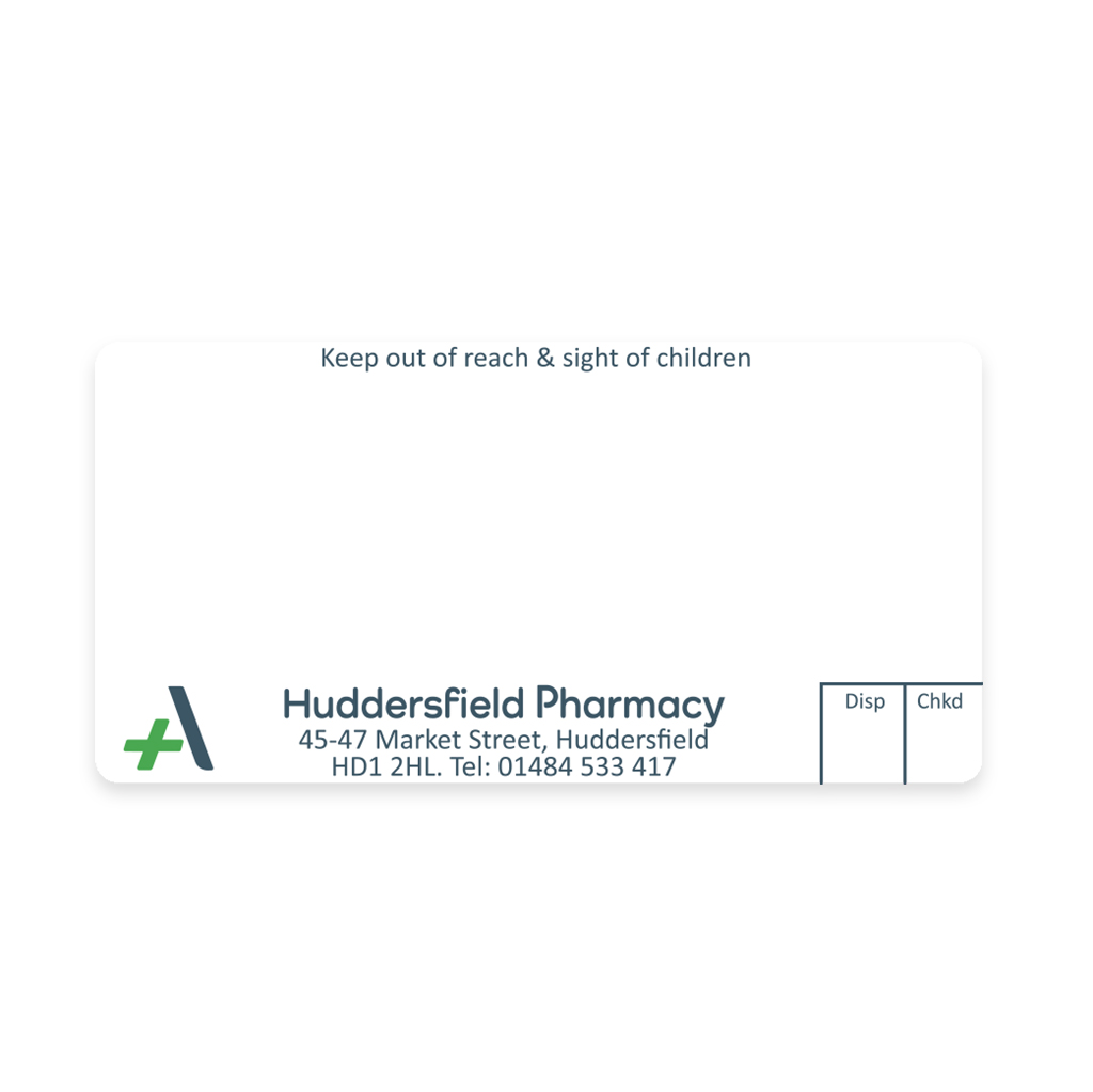[AZEMT3002] Allied Huddersfield Dispensing Labels