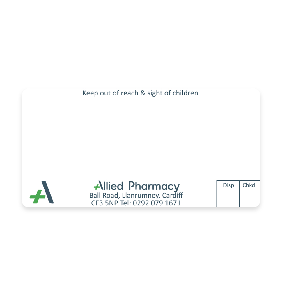 Allied Llanrumney Pharmacy Labels