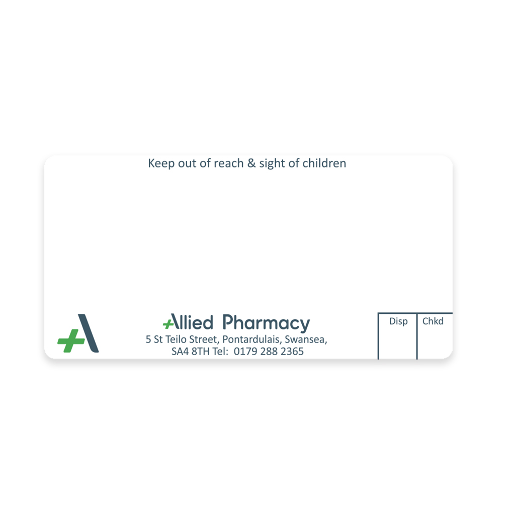 [AZEMT3689] Allied Pontardulais Dispensing Labels