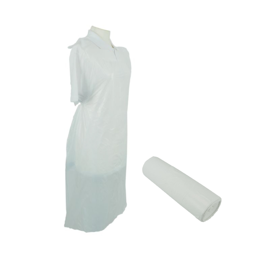 [A2WR] White Disposable Apron Roll 