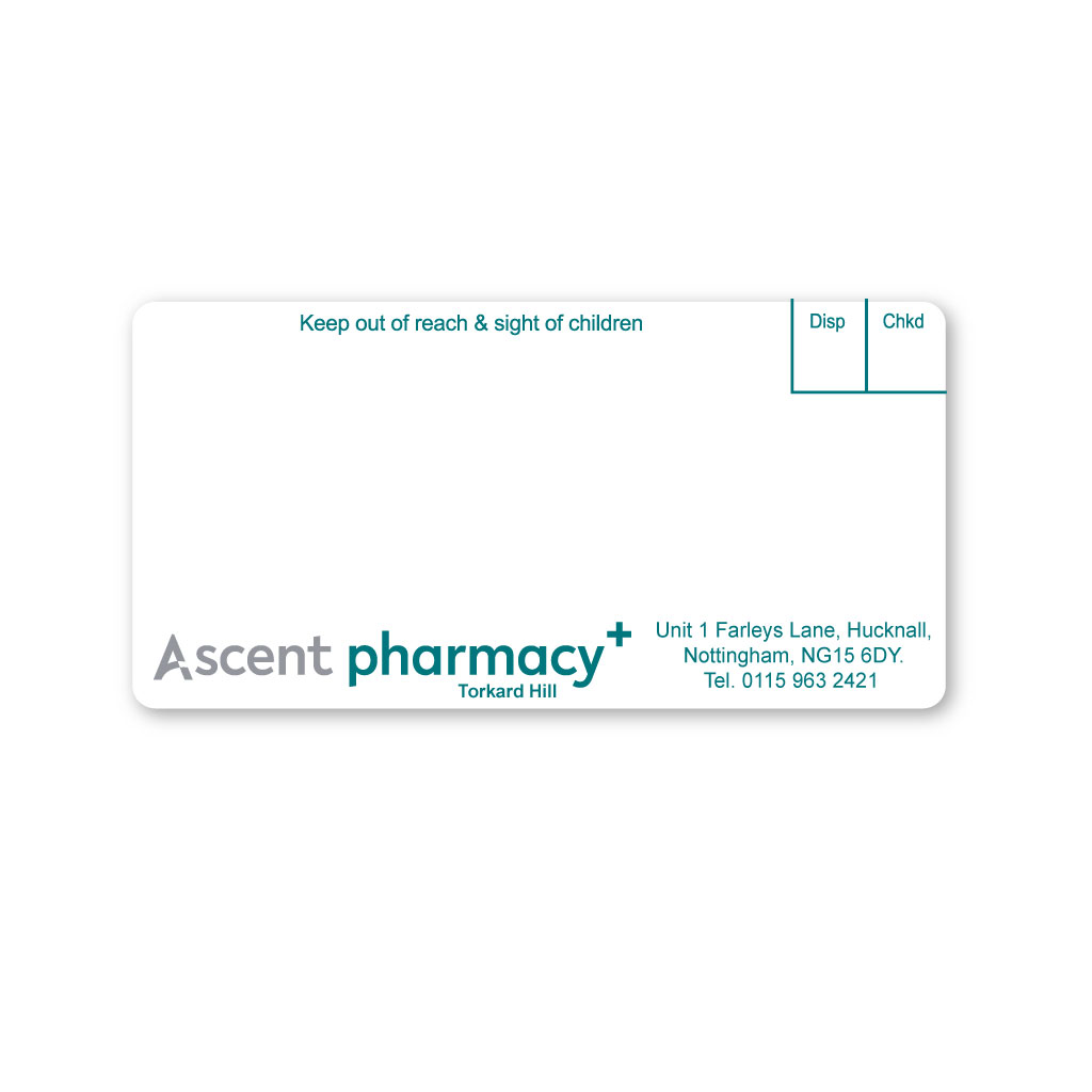 Ascent Group   Pharmacy Torkard Hill Labels