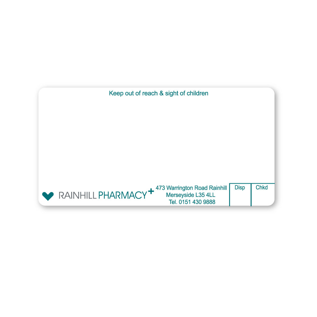Ascent Group   Rainhill Pharmacy Labels