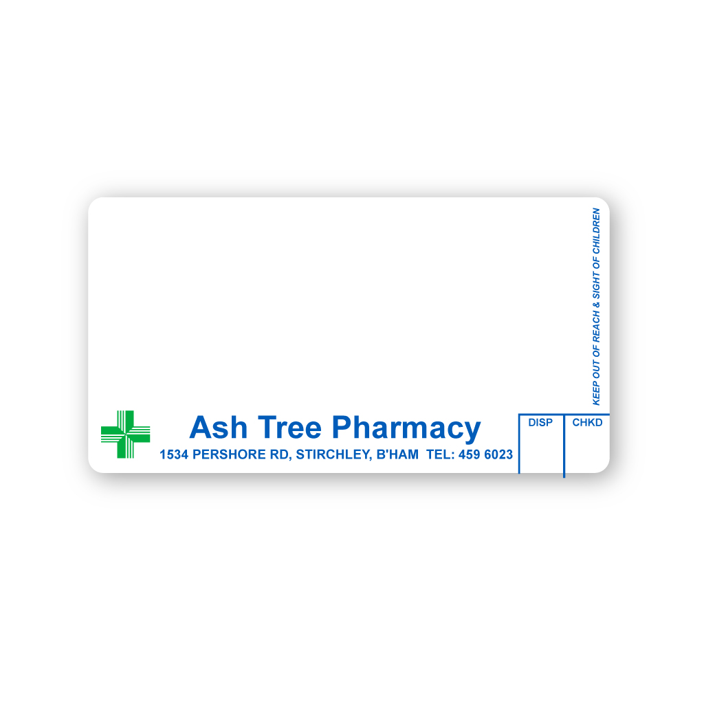 Ash Tree Pharmacy Labels