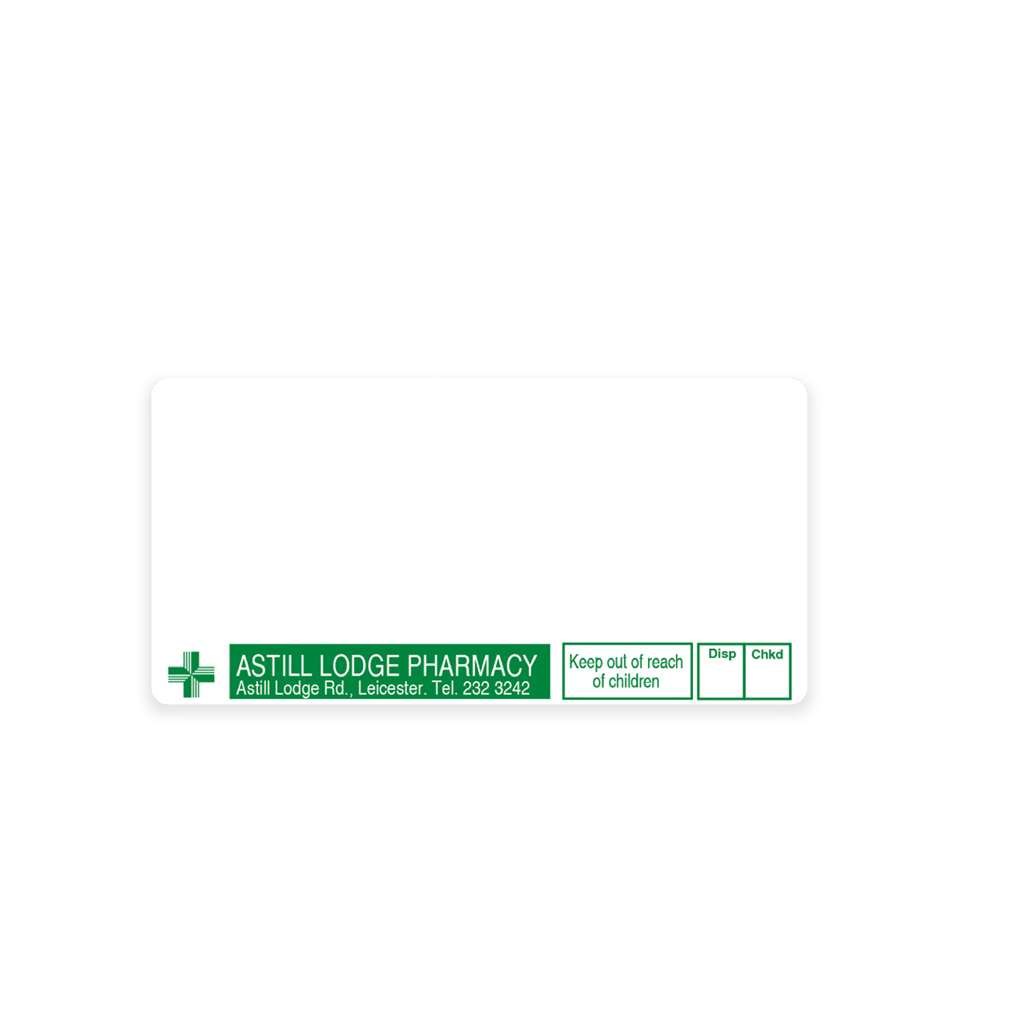 Astill Lodge Pharmacy Dispensing Labels