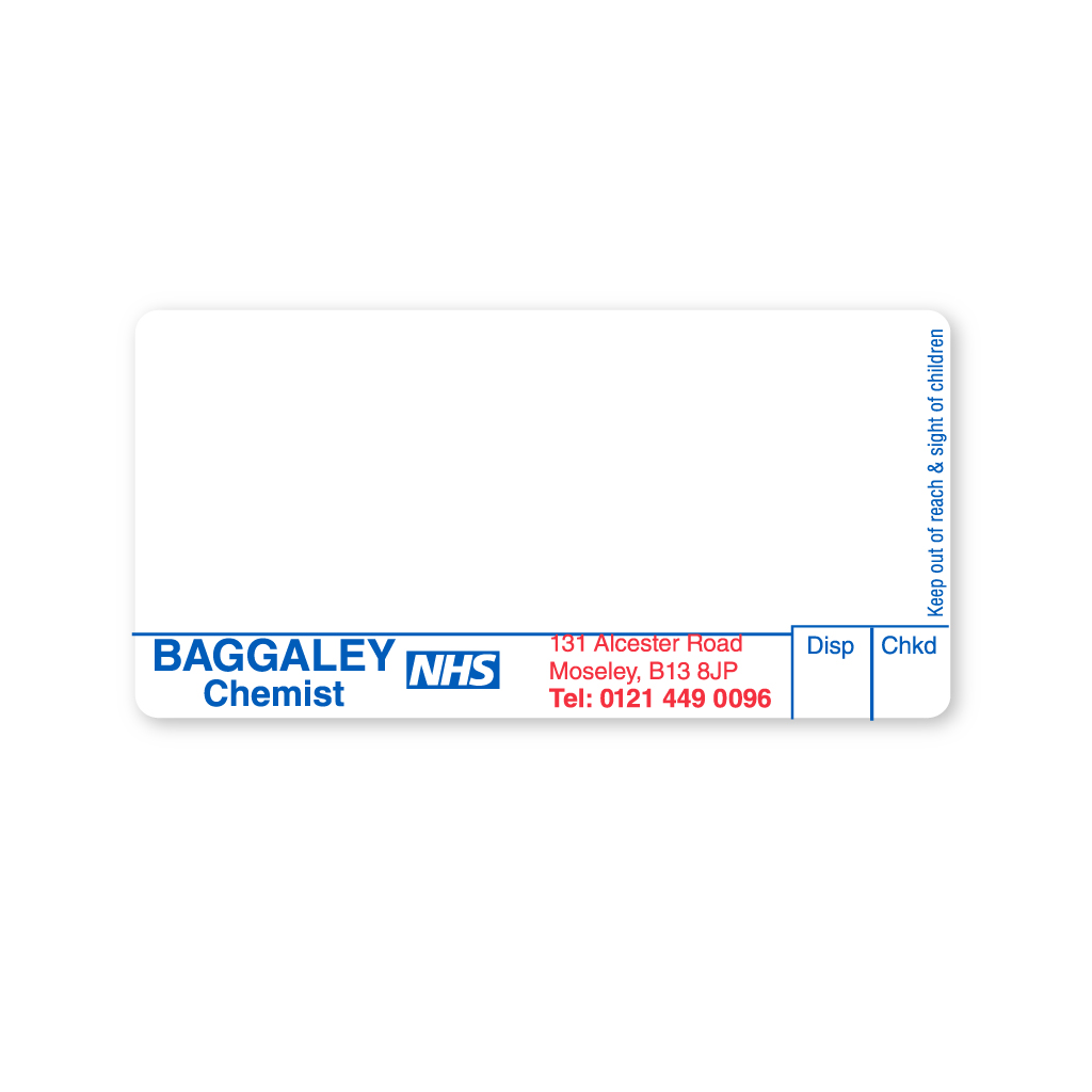 Baggaley Chemist Labels