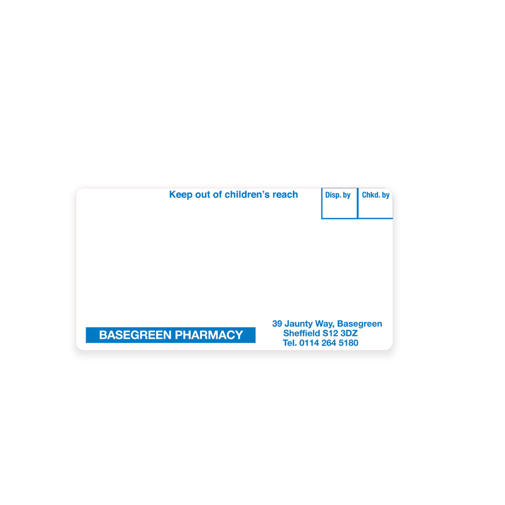 Basegreen Shires Dispensing Labels