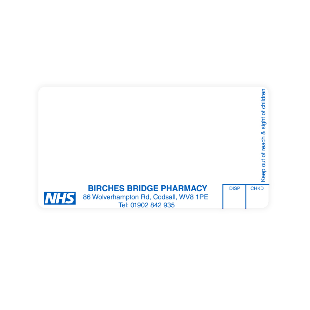 Birches Bridge Pharmacy Labels