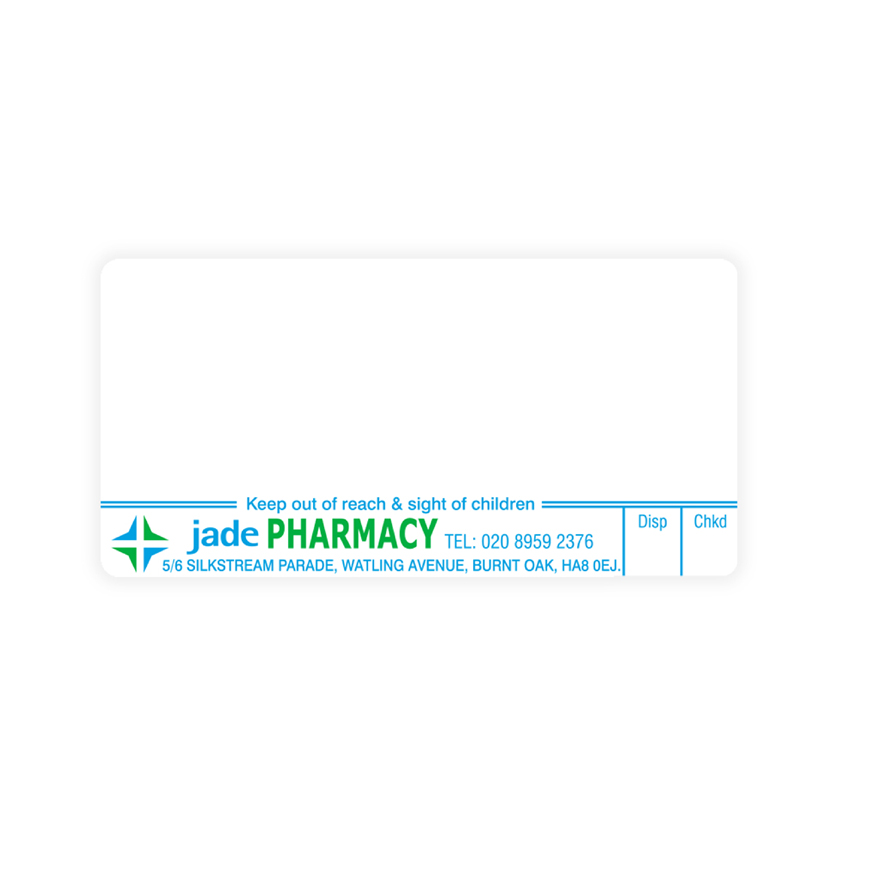 Burnt Oak Dispensing Labels (Jade)