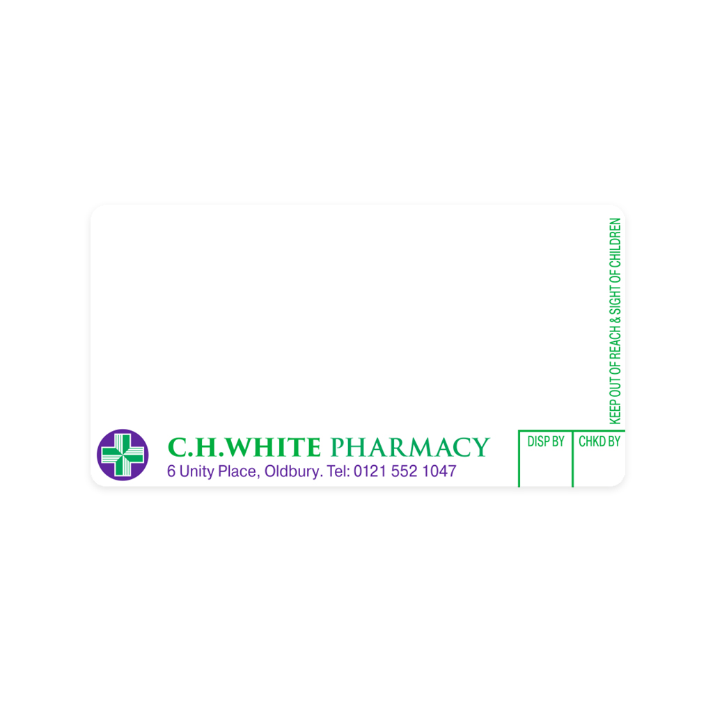 [EMT4360] CH White Pharmacy Labels